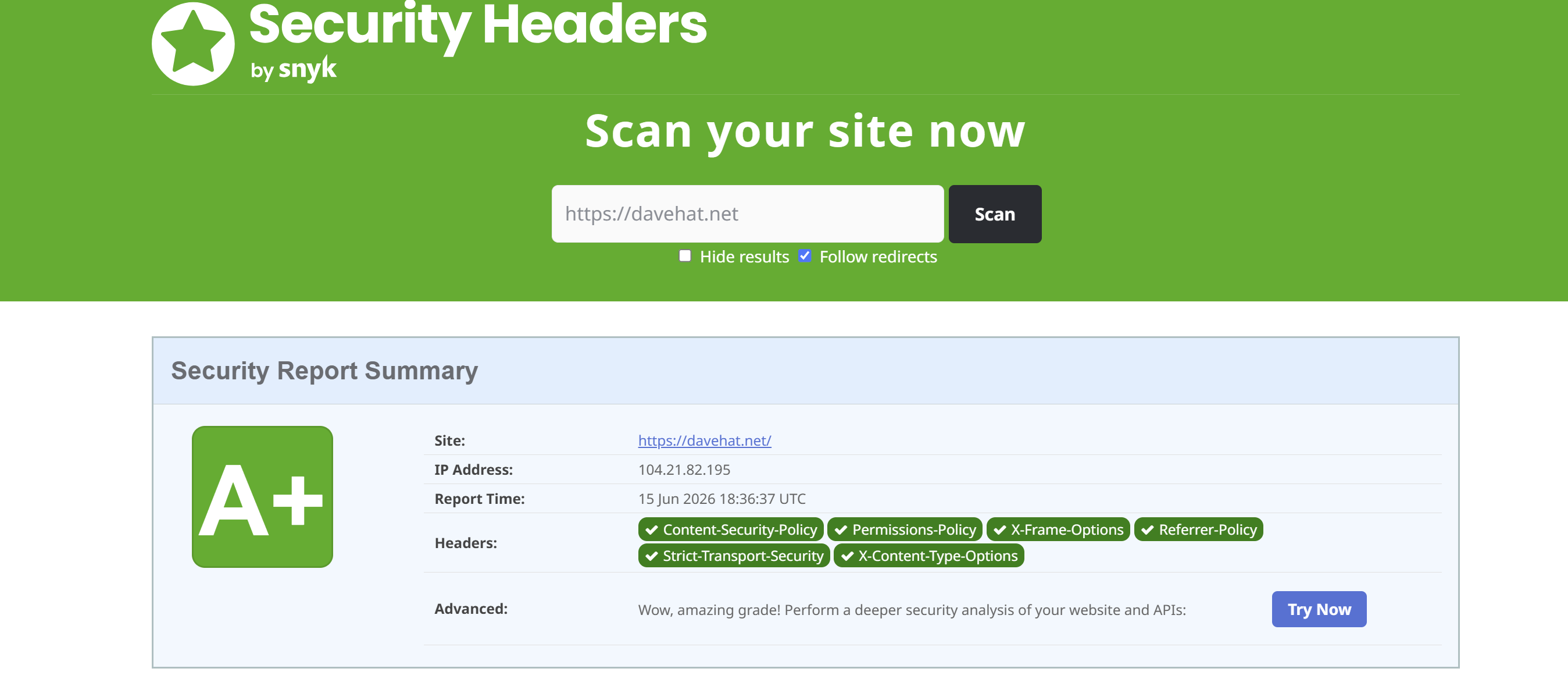 HTTP Security Headers Analysis